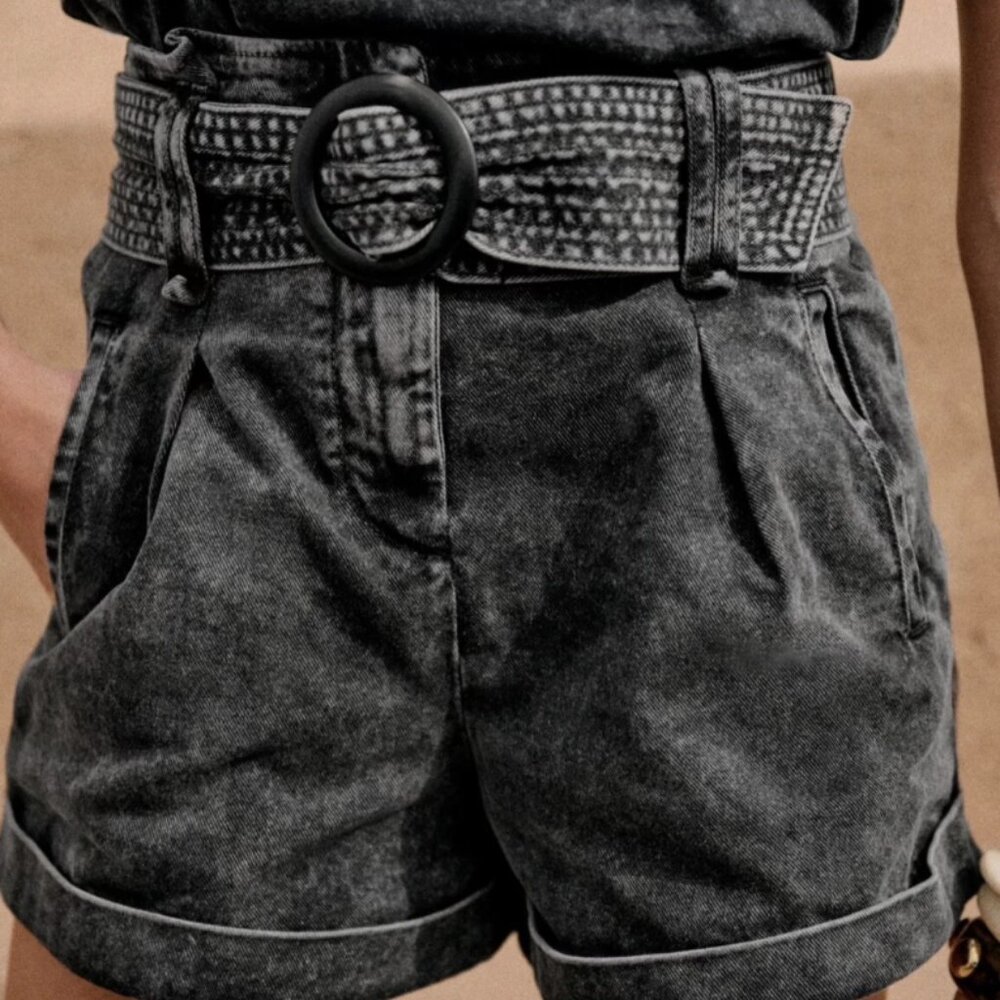 Sezane denim Rome shorts 36